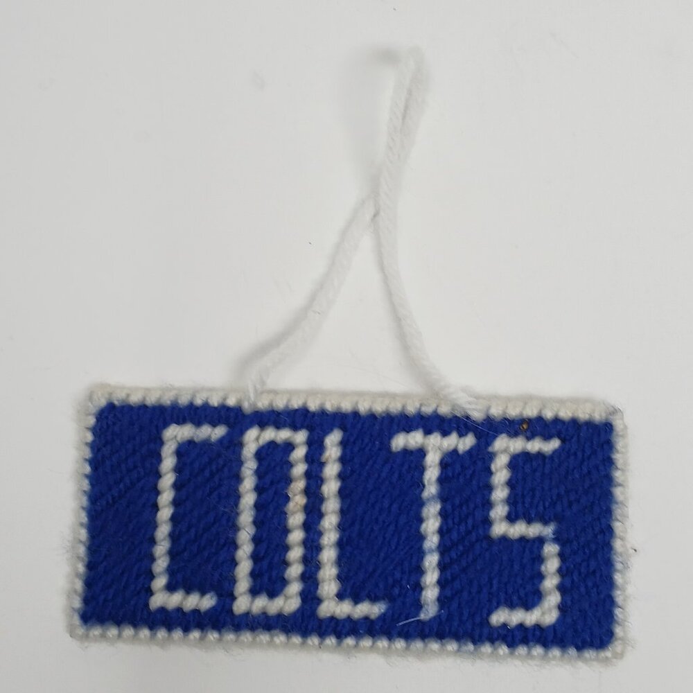 Indianapolis Colts Rectangle Christmas Ornament